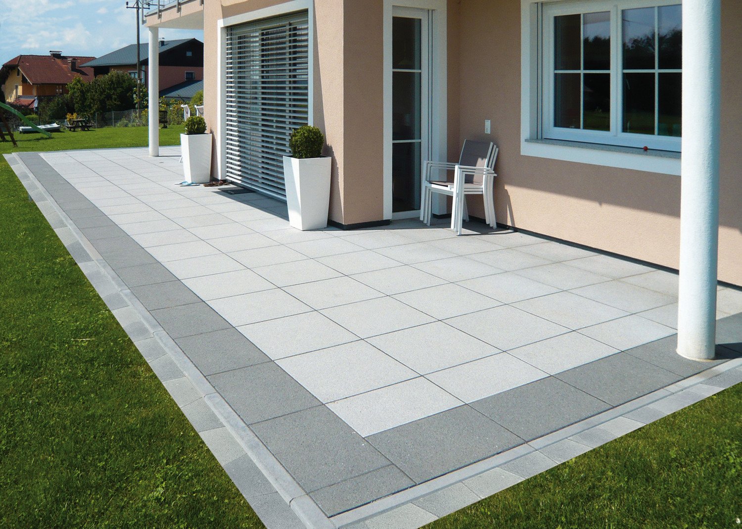 Lagerhaus Gartenplatte Vulkangrau 40/40/3,3 cm